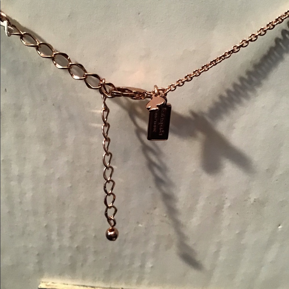 Kate Spade NWT necklace, “Spot the Spade”, rose g - Picture 5 of 8